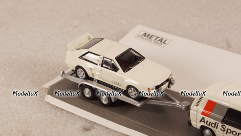 VW T3c AUDI Sport With Trailer, 1:87