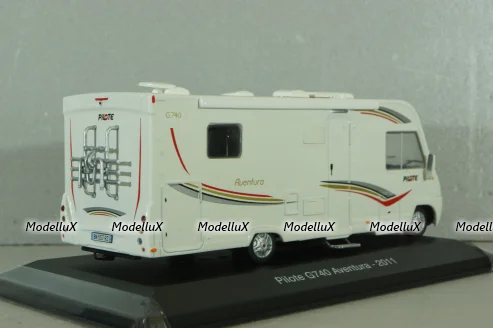 Pilote G740 Aventura camper van 2011, white, HPC040, Hachette Passion Camping-Cars #40 1:43