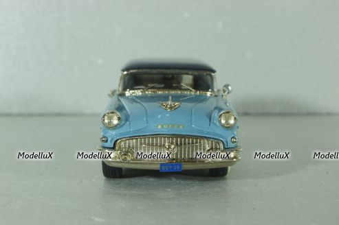 Buick Century Estate Wagon 1956, blue/white, NR22, Conquest Models 1:43