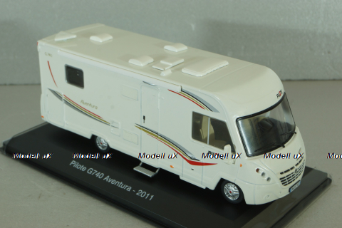 Pilote G740 Aventura camper van 2011, white, HPC040, Hachette Passion Camping-Cars #40 1:43
