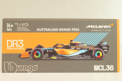 McLaren F1 MCL36 #3 GP Australia 2022, D.Ricciardo,  Formula 1, F1, 18-38064, Burago 1:43