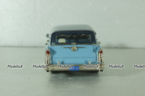 Buick Century Estate Wagon 1956, blue/white, NR22, Conquest Models 1:43