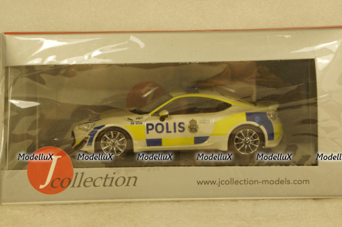 Toyota GT86 2013 Sweden Police Car, JC295, J-Collection 1:43