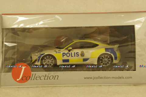 Toyota GT86 2013 Sweden Police Car, JC295, J-Collection 1:43