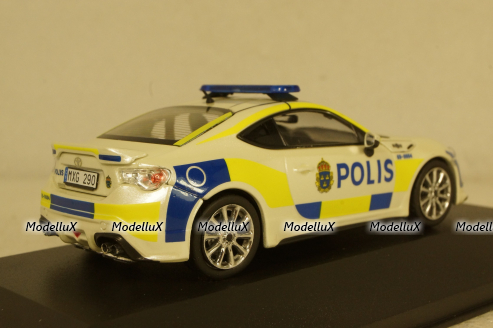 Toyota GT86 2013 Sweden Police Car, JC295, J-Collection 1:43