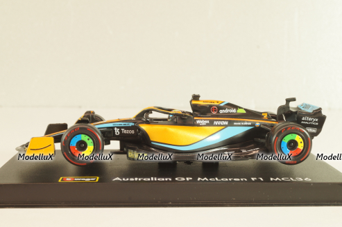 McLaren F1 MCL36 #3 GP Australia 2022, D.Ricciardo,  Formula 1, F1, 18-38064, Burago 1:43