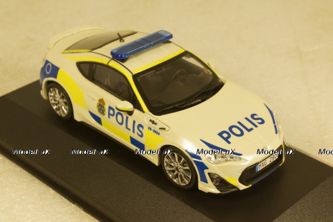 Toyota GT86 2013 Sweden Police Car, JC295, J-Collection 1:43