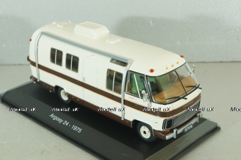 Airstream Argosy 24 camper van 1975, white, HPC041, Hachette Passion Camping-Cars #41 1:43