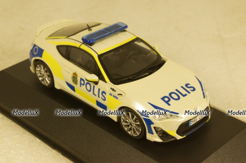 Toyota GT86 2013 Sweden Police Car, JC295, J-Collection 1:43