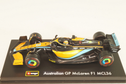 McLaren F1 MCL36 #3 GP Australia 2022, D.Ricciardo,  Formula 1, F1, 18-38064, Burago 1:43