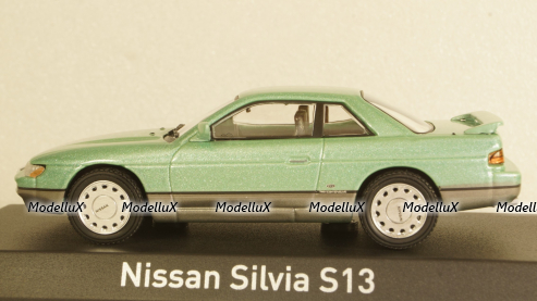 Nissan Silvia S13 1988 light green, 420181, Norev 1:43