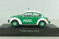 Volkswagen Beetle 1200 Polizei 1977, white/green, 7598001, Atlas Police Cars Collection 1:43 Уценка!