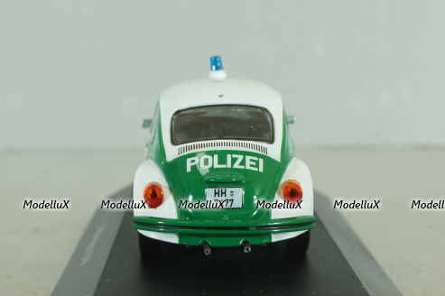 Volkswagen Beetle 1200 Polizei 1977, white/green, 7598001, Atlas Police Cars Collection 1:43 Уценка!