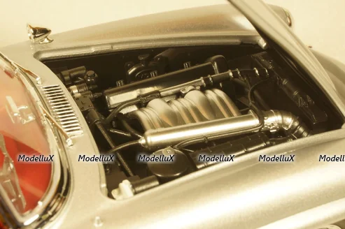 Mercedes 300 SL roadster 1957 silver, 183890, Norev 1:18