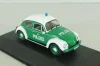 Volkswagen Beetle 1200 Polizei 1977, white/green, 7598001, Atlas Police Cars Collection 1:4