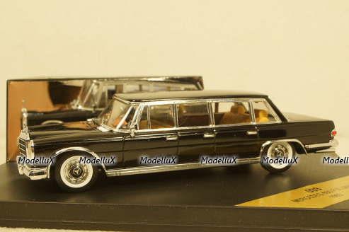 Mercedes 600 W100 pullman 1965 black, Vitesse 1:43