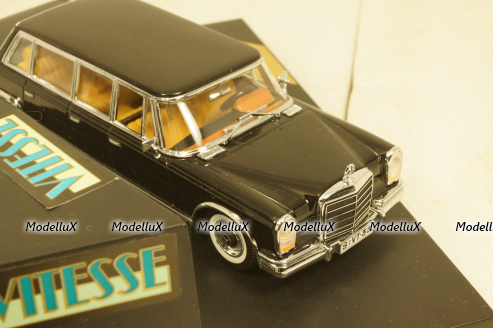 Mercedes 600 W100 pullman 1965 black, Vitesse 1:43