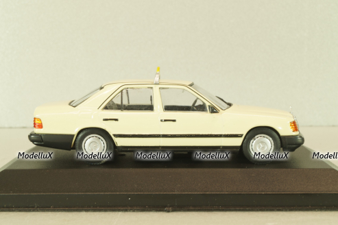 Mercedes-Benz 200 D (W124) Taxi 1985, beige, MBOMS073, Mercedes-Benz-Offizielle Modell-Sammlung #73, Altaya 1:43