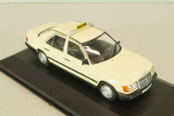 Mercedes-Benz 200 D (W124) Taxi 1985, beige, MBOMS073, Mercedes-Benz-Offizielle Modell-Sammlung #73, Altaya 1:43
