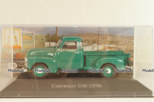 Chevrolet 3100 Pickup 1958, green, Grandes Autos, Altaya 1:43
