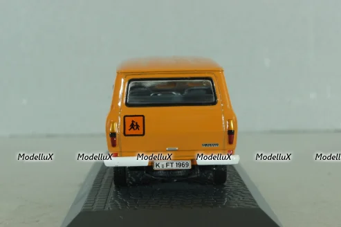 Ford Transit bus 1969, orange, Atlas 1:43