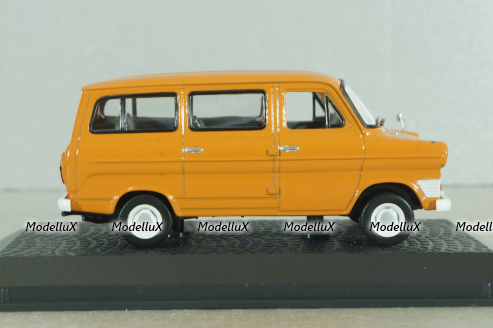 Ford Transit bus 1969, orange, Atlas 1:43