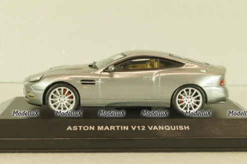 Aston Martin V12 Vanquish 2001, silver, MOC018, IXO 1:43