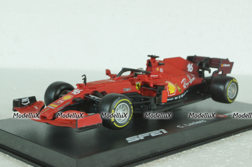 Ferrari SF21 #16 Formula 1 2021, Charles Leclerc, Bburago 1:43