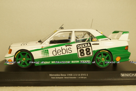 Mercedes 190E 2.5-16 Evo 2 Team Zakspeed Bernd Schneider DTM 1991, 155913688, Minichamps 1:18 