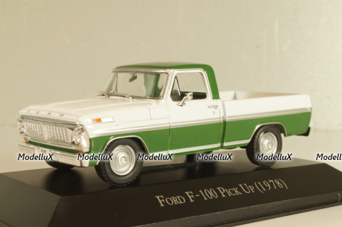 Ford F-100 Pick Up 1978, white/green, Grandes Autos, Altaya 1:43