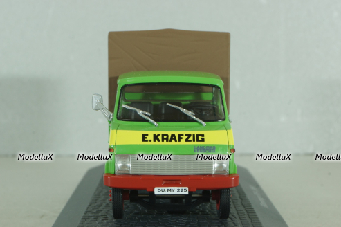 Hanomag F55 tuck with canvas top 1969, green, Atlas 1:43 