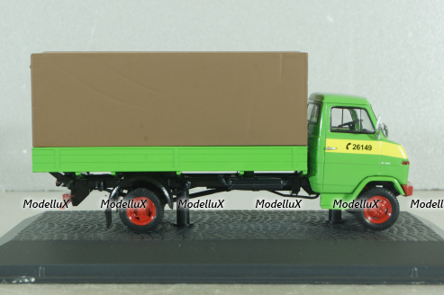 Hanomag F55 tuck with canvas top 1969, green, Atlas 1:43 