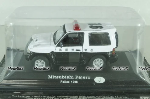 Mitsubishi Pajero II Police Japan 1988, white/black, ADPOLC044, Cararama 1:43
