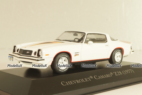 Chevrolet Camaro Z28 1977, white, American Cars #40, Altaya 1:43