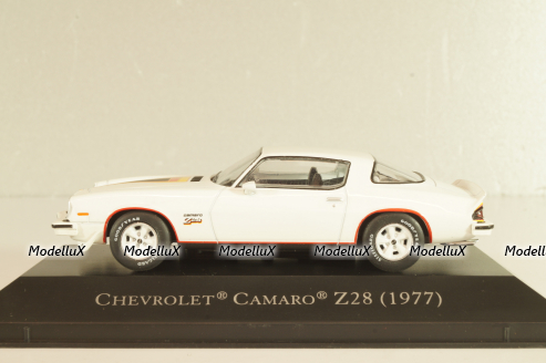 Chevrolet Camaro Z28 1977, white, American Cars #40, Altaya 1:43