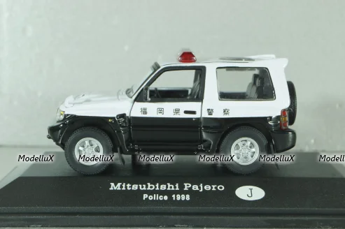 Mitsubishi Pajero II Police Japan 1988, white/black, ADPOLC044, Cararama 1:43