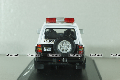 Mitsubishi Pajero II Police Japan 1988, white/black, ADPOLC044, Cararama 1:43