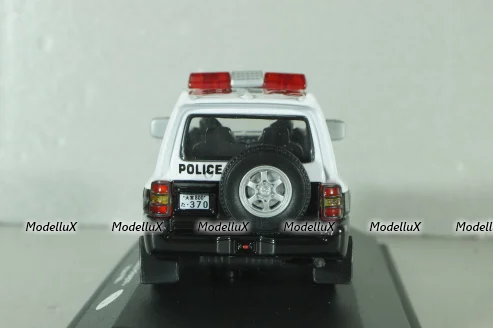 Mitsubishi Pajero II Police Japan 1988, white/black, ADPOLC044, Cararama 1:43