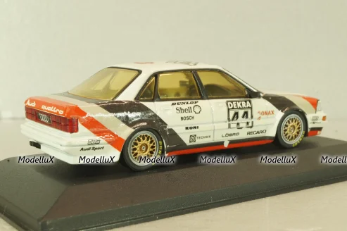 Audi V8 Quattro #44 DTM Champion 1990 H.J.Stuck, white, 1001, Minichamps 1:43