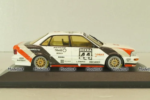 Audi V8 Quattro #44 DTM Champion 1990 H.J.Stuck, white, 1001, Minichamps 1:43