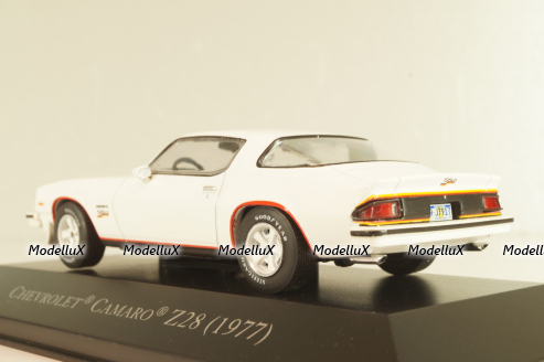 Chevrolet Camaro Z28 1977, white, American Cars #40, Altaya 1:43