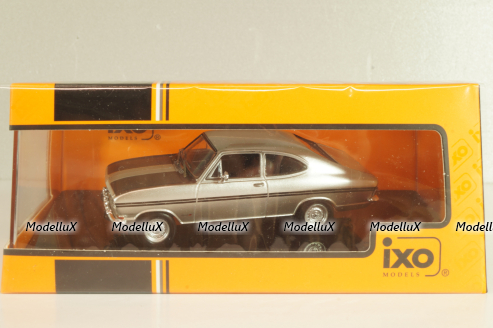 Opel Kadett B Coupe Rallye 1967, silver/black, CLC462, IXO 1:43