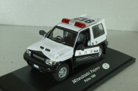 Mitsubishi Pajero II Police Japan 1988, white/black, ADPOLC044, Cararama 1:43