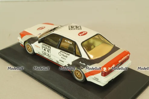 Audi V8 Quattro #44 DTM Champion 1990 H.J.Stuck, white, 1001, Minichamps 1:43