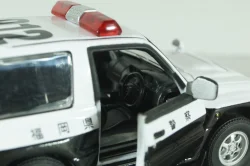 Mitsubishi Pajero II Police Japan 1988, white/black, ADPOLC044, Cararama 1:43