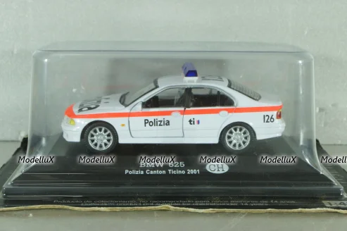 BMW 525 (E39) Polizia Canton Ticino, Switzerland 2001, white, ADPOLC007, Cararama 1:43