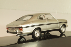 Opel Kadett B Coupe Rallye 1967, silver/black, CLC462, IXO 1:43