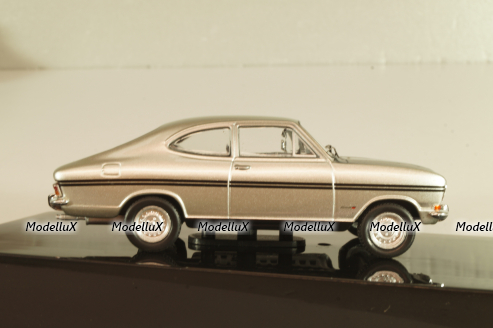 Opel Kadett B Coupe Rallye 1967, silver/black, CLC462, IXO 1:43