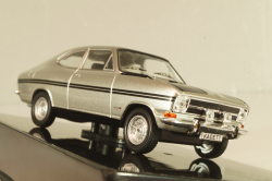 Opel Kadett B Coupe Rallye 1967, silver/black, CLC462, IXO 1:43