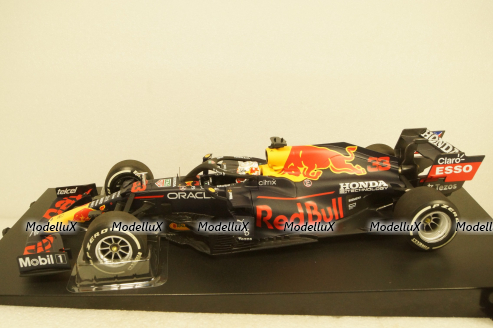 Red Bull Racing Honda RB16B Max Verstappen Winner Abu Dhabi GP 2021 W/Pitboard GP 2021, 110212333, Minichamps 1:18